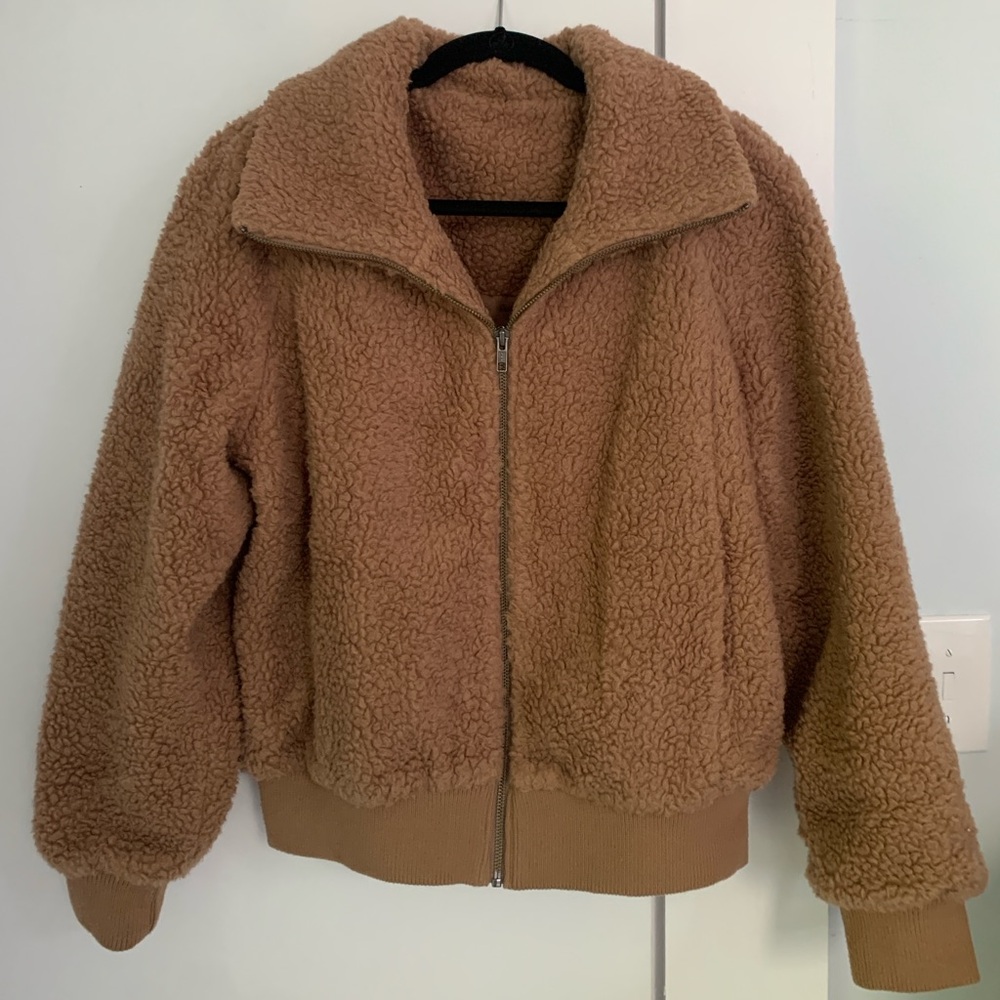 Apiece Apart Amager Sherpa Bomber Jacket, Size Medium